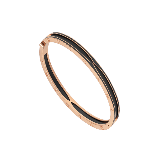 B.zero1 bracelet in 18 kt rose gold with matte black ceramic BR859063 image 1