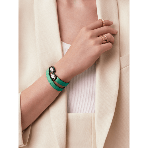 Serpenti Forever Leather Bracelet 39997 BVLGARI