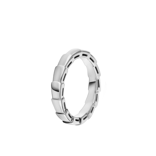 Serpenti Viper 结婚戒指从象征着永恒的神秘灵蛇汲取灵感，采用标志性蛇鳞图案，纯净白色18K金诠释永恒的爱情故事。 AN856869 image 1