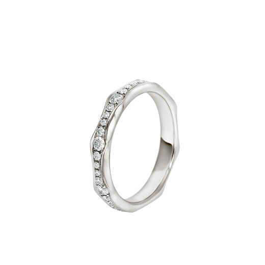 Infinito Ehering aus Platin, voll ausgefasst mit Diamanten. AN857697 image 1