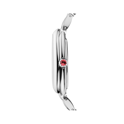 Orologio Serpenti Seduttori con cassa in acciaio inossidabile con diamanti, quadrante laccato nero e bracciale in acciaio inossidabile. Impermeabile fino a 30 metri. 103449 image 3
