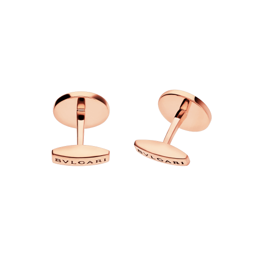 BVLGARI BVLGARI 18kt rose gold cufflinks set with mother-of-pearl elements 344428 image 3