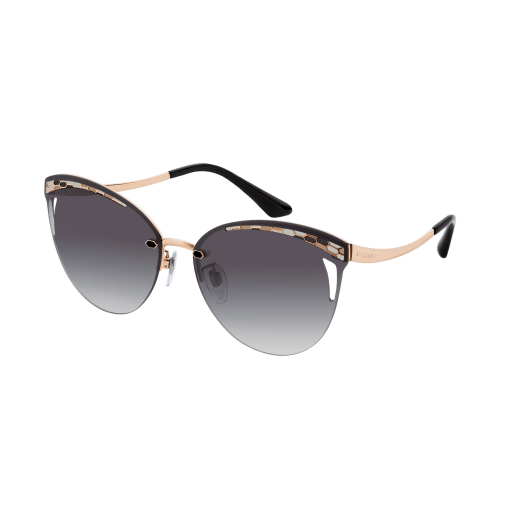 Bvlgari Serpentine Rainbow Scales semi-rimless cat-eye metal sunglasses 903639 image 1