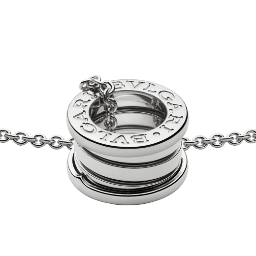 B.zero1 necklace with small round pendant both in 18kt white gold 352815 image 3