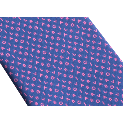 Purple "Bvlgari ShineBeth" seven-folds tie in fine jacquard silk. BulgariShineBeth image 2
