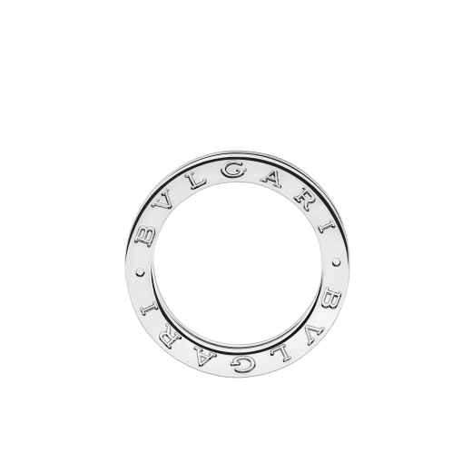 B.zero1 1-Band-Ring aus 18 Karat Weißgold, an der Spirale ausgefasst mit Diamant-Pavé. B-zero1-1-bands-AN850656 image 2