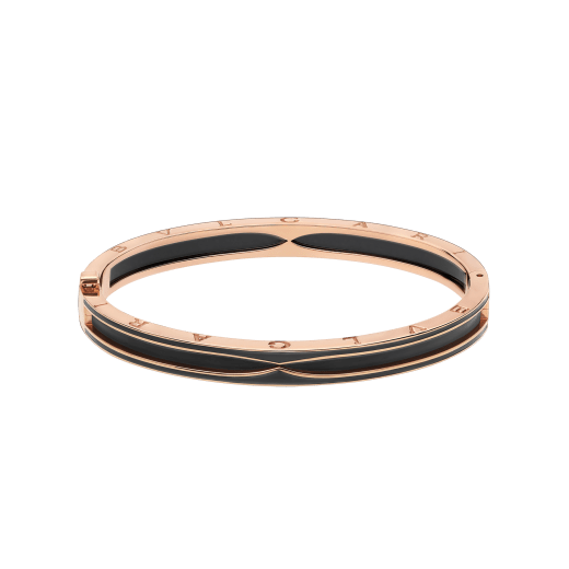 B.zero1 bracelet in 18 kt rose gold with matte black ceramic BR859063 image 2