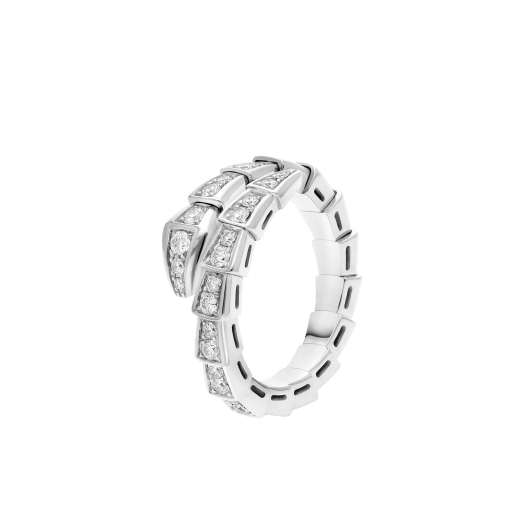 Serpenti 18 kt white gold ring set with pavé diamonds. (0.61 ct) AN858111 image 1