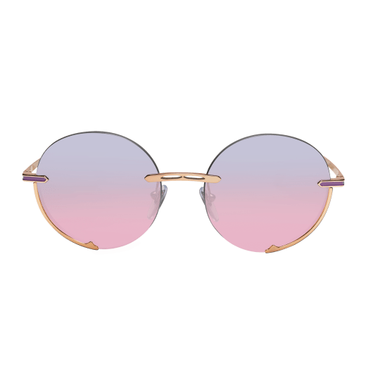 Bvlgari B.zero1 "Logo Embrace" metal round sunglasses. 904059 image 2