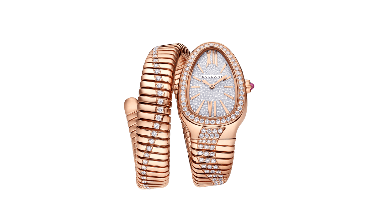 Bulgari gold snake watch hot sale