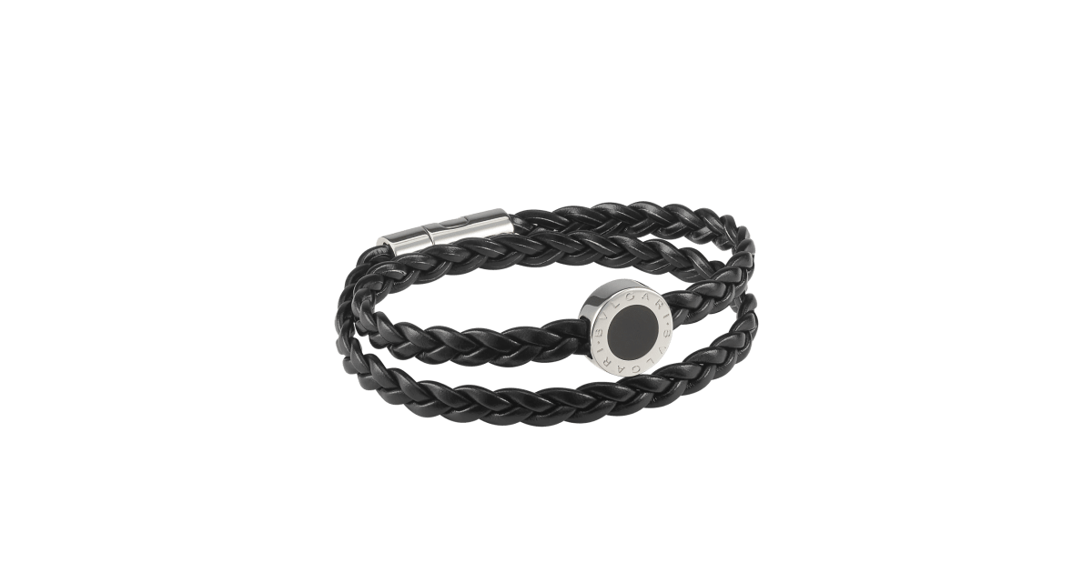 BVLGARI BVLGARI MAN Leather Bracelet 291242 | Bulgari