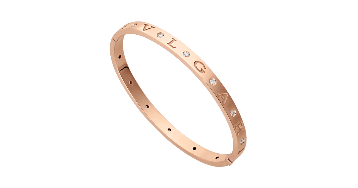 Bvlgari B.Zero1 Three Band Ring in Rose Gold, 50