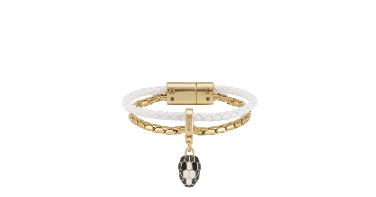 Bvlgari leather snake bracelet online
