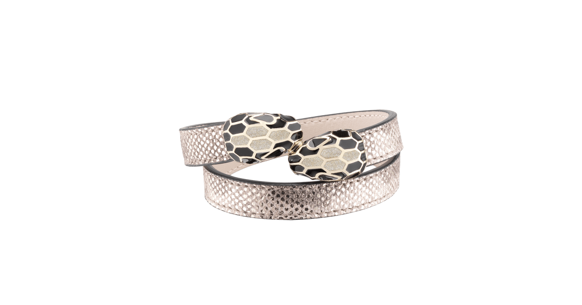 Bvlgari serpenti leather bracelet new arrivals