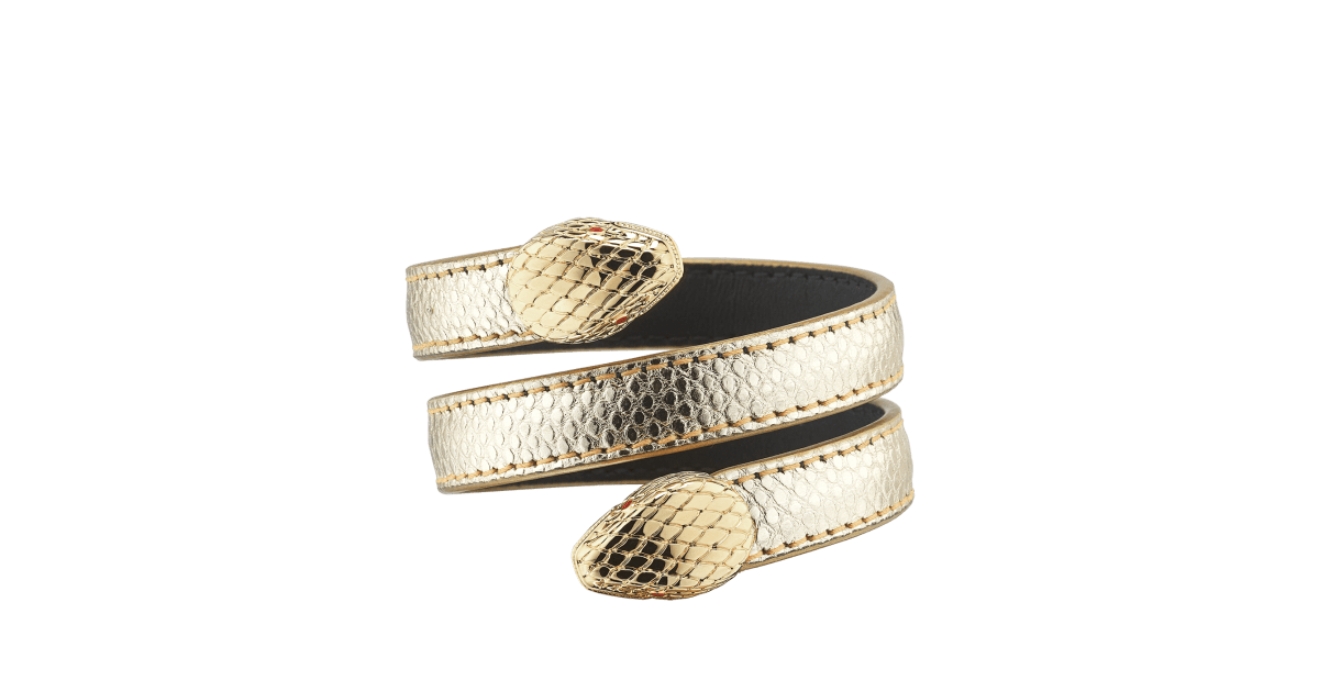 Serpenti Forever Leather Bracelet 291124 | Bulgari