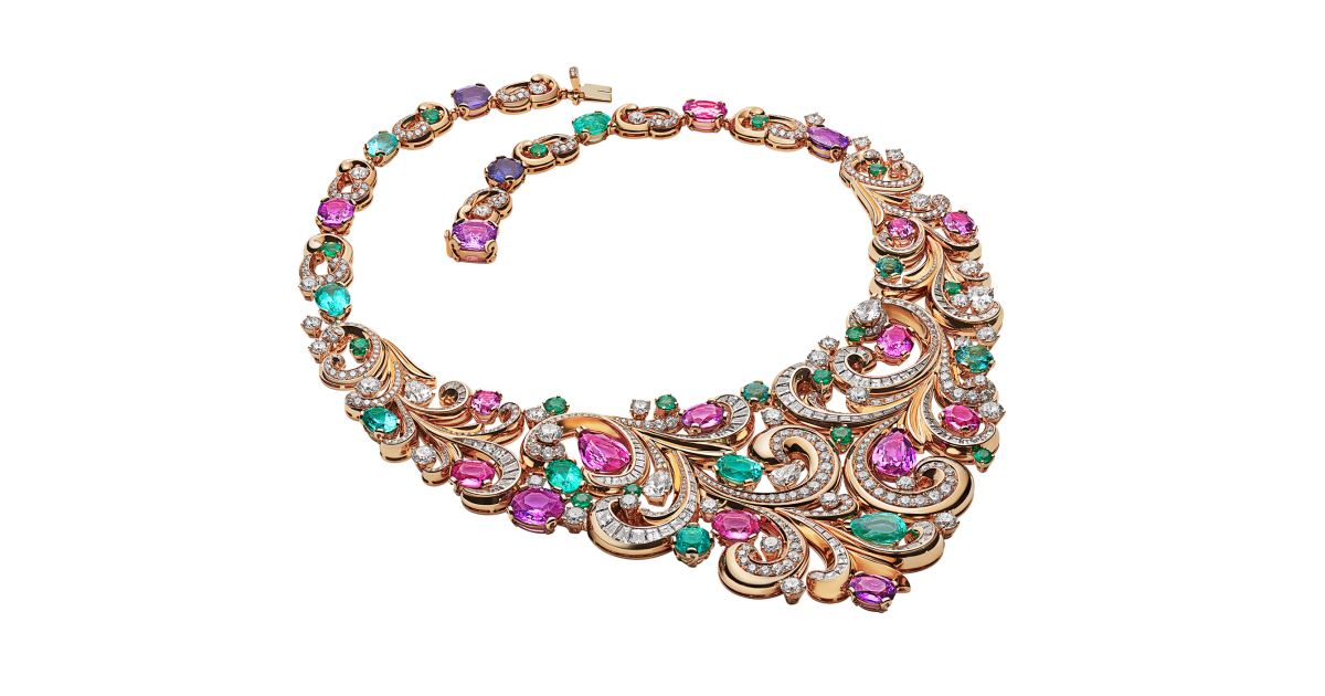Barocko High Jewellery Necklace with Coloured Gems | Bulgari