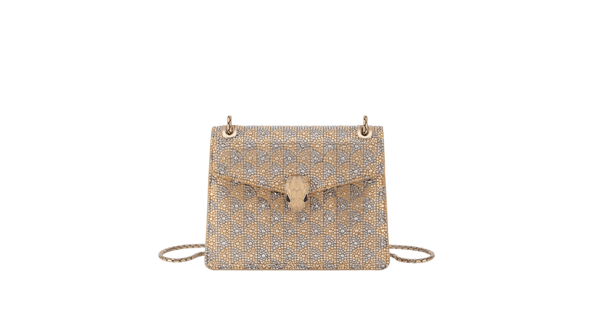 【BVLGARI】 Serpenti Forever Day-to-night Borsa A Spalla Serpenti Forever Day-to-Night Small shoulder bag in black