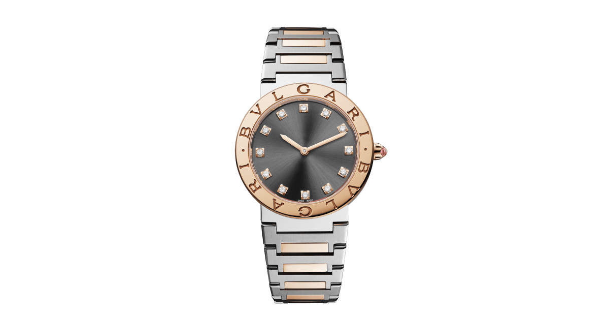 Diamond ☆BVLGARI☆ BVLGARI BVLGAR Quartz 26mm 腕時計♪ Bvlgari Bulgari 26mm Steel Diamond Black Dial Ladies Quartz