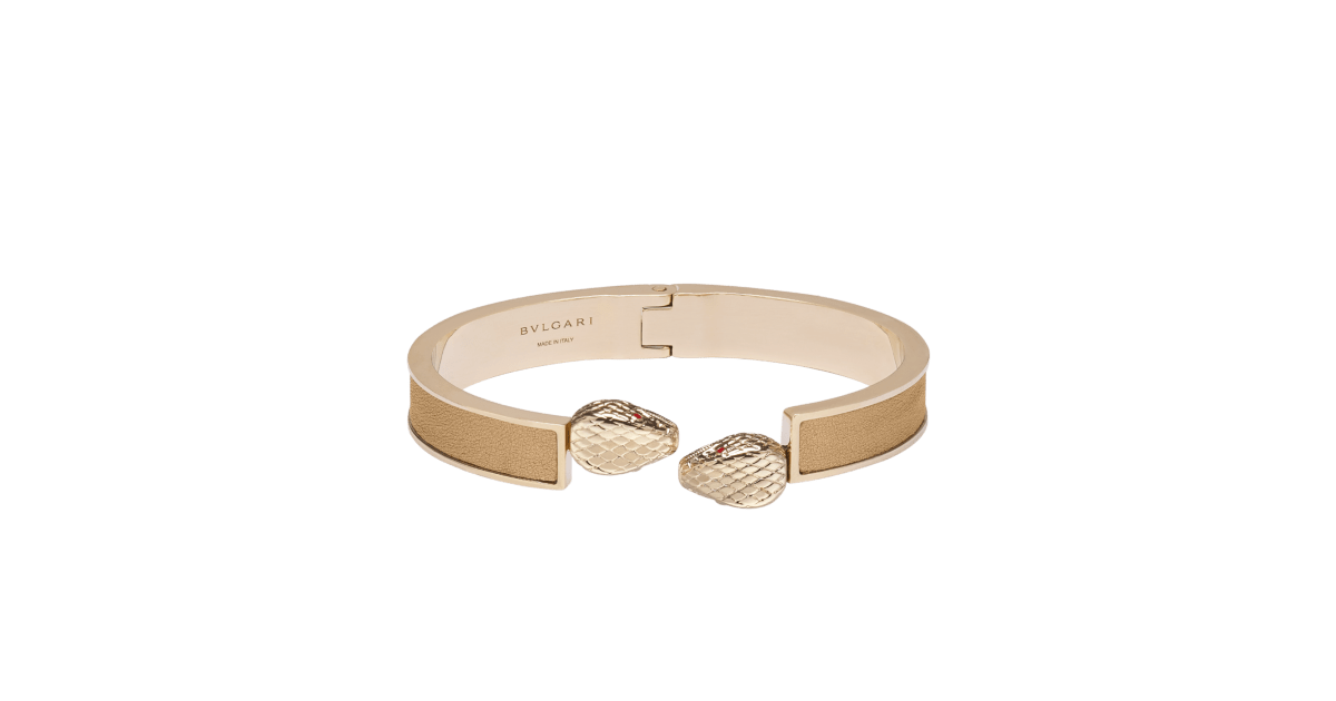 Serpenti Forever Leather Bracelet 287394 | Bulgari