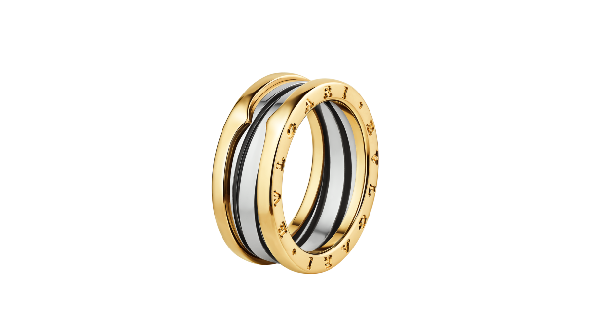 BVLGARI リング B.zero1 Gold & Steel Ring 362582 | Bulgari