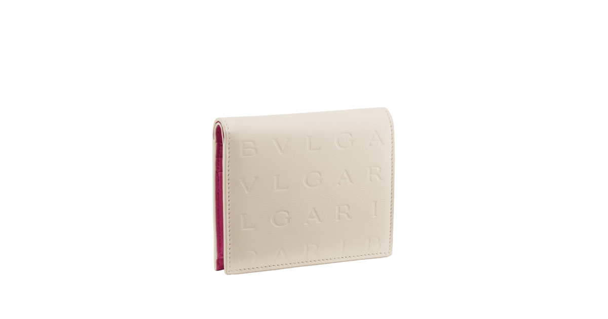 Bulgari Logo Infinitum Bifold Compact Wallet