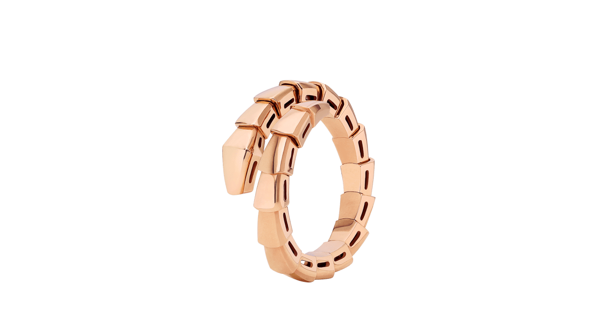 Serpenti Viper Ring Rose gold Rings Bulgari Official Store