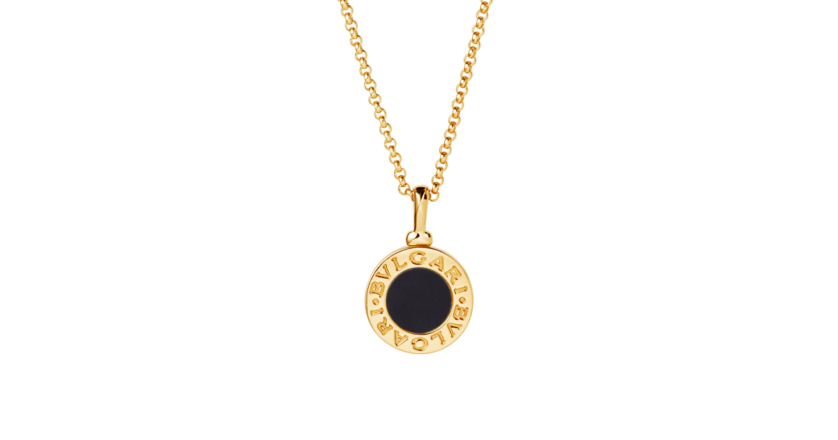 Yellow gold BVLGARI BVLGARI Necklace with Black Onyx | Bulgari