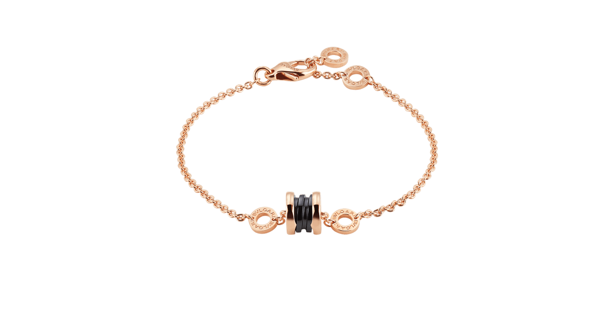 B.zero1 Bracelet Rose gold,Ceramic Black | Bracelets