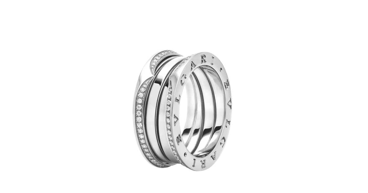 安価 ワタナベ White gold Bulgari | Diamonds ct 0.41 with Ring B.zero1 アクセサリー