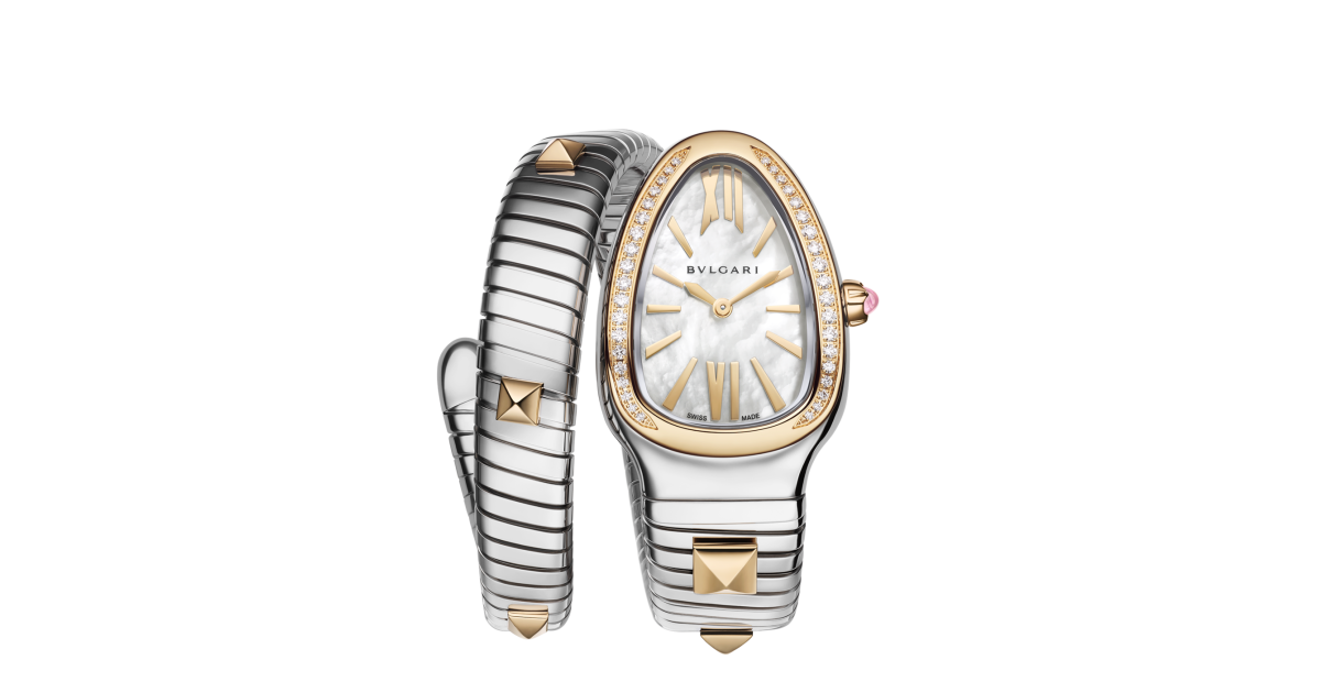 Serpenti Tubogas Gold & Steel Watch 104301 | Bulgari