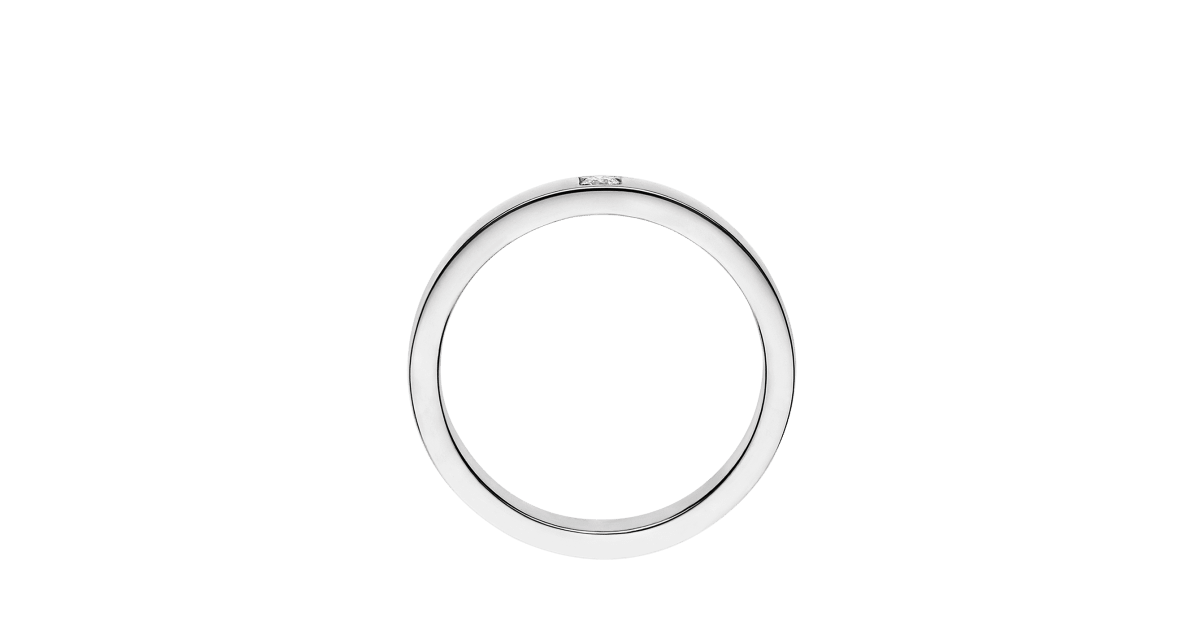 Platinum MarryMe Wedding Ring with 0.03 ct Diamonds | Bulgari Official Store