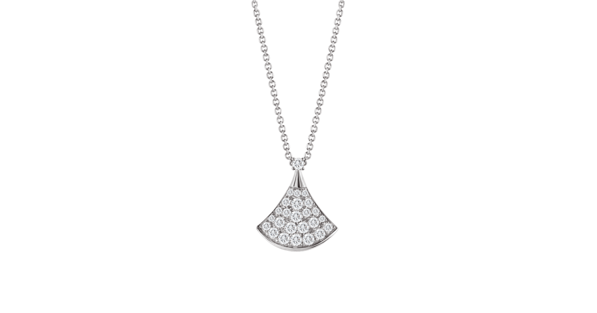White gold DIVAS DREAM Necklace with 0.47 ct Diamonds Bulgari Official Store