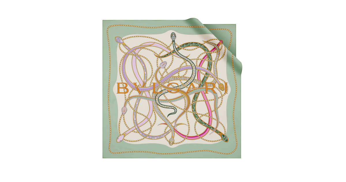 新品未使用BVLGARI シルクスカーフ 気球デザイン　85cm*85cm 1697530.png