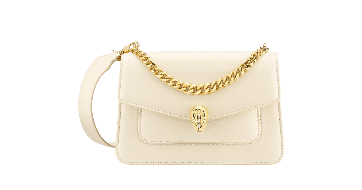 Bulgari serpenti new arrivals bag white