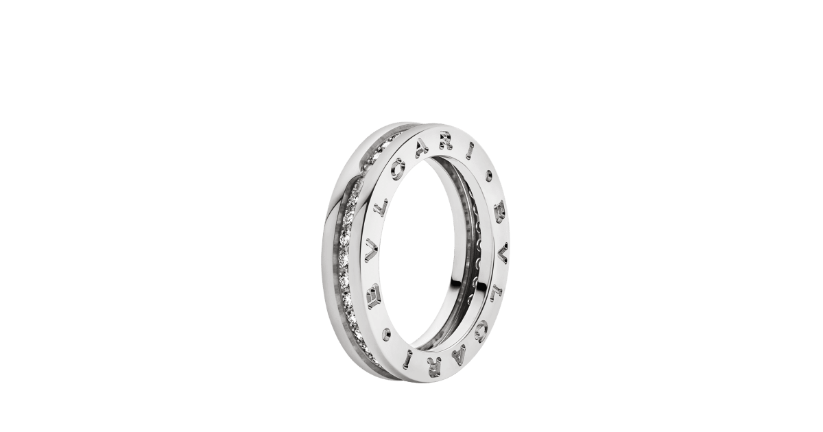 White gold B.zero1 Ring with 0.4 ct Diamonds | Bulgari Official Store