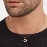 BULGARI BULGARI 18 kt rose gold necklace set with black onyx insert on the pendant and customizable with engraving on the back 359320 image 5