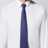 Purple "Bvlgari ShineBeth" seven-folds tie in fine jacquard silk. BulgariShineBeth image 1