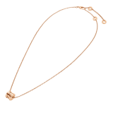 B.zero1 Halskette mit rundem Mini-Anhänger aus 18 Karat Roségold 357255 image 2