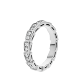 Serpenti Viper 结婚戒指，18K白金材质，饰以全密镶钻石。 AN856949 image 1