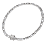 B.zero1 Rock Halskette mit Anhänger aus 18 Karat Gelbgold mit einer Spirale mit Nieten und Diamant-Pavé an den Rändern. 358320 image 5