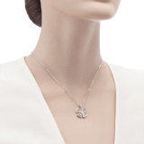 Fiorever 18 kt white gold necklace set with a central diamond (0.30 ct) and pavé diamonds (0.36 ct) 354496 image 5