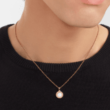BVLGARI BVLGARI系列18K玫瑰金吊坠项链，镶嵌珍珠母贝，背面可镌刻个性化图案 358376 image 2