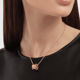B.zero1 necklace with chain and small round pendant in 18kt rose gold 335924 image 4