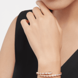 Serpenti Viperone-coil thin bracelet in 18 kt rose gold and full pavé diamonds BR858084 image 2