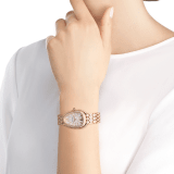 Serpenti Seduttori watch with 18 kt rose gold case and bracelet both set with diamonds, and full pavé dial 103160 image 4