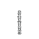 Fede nuziale Serpenti Viper in oro bianco 18 kt con pavé di diamanti. AN856949 image 2