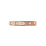 MarryMe系列18K玫瑰金婚戒，镶嵌5颗钻石 AN858412 image 3