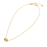 „B.zero1“ Halskette aus 18 Karat Gelbgold, an der Spirale ausgefasst mit Diamant-Pavé 357496 image 2