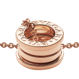 B.zero1 necklace with chain and small round pendant in 18kt rose gold 335924 image 3