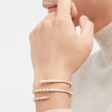 Serpenti Viper two-coil 18 kt rose gold bracelet, set with pavé diamonds BR858796 image 3